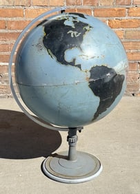 WW2 Denoyer Geppert Military Chalk Aviation Globe