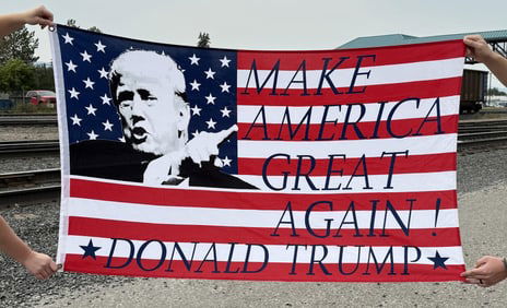 American Nationalist MAGA Donald Trump Flag