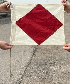 WW2 US Navy Ship Signal Flag F Code