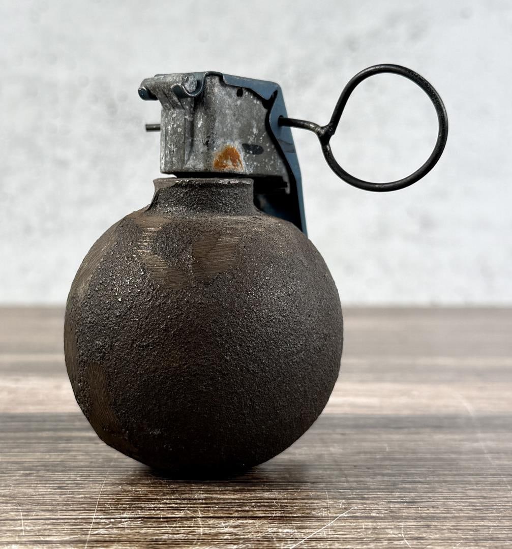 Inert Vietnam War Baseball M69 Practice Grenade: Inert