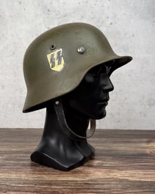 WW2 German 5th SS Panzer Division M35 Helmet