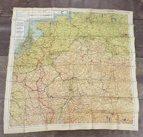 WW2 Silk Pilots Escape and Evasion Map Germany