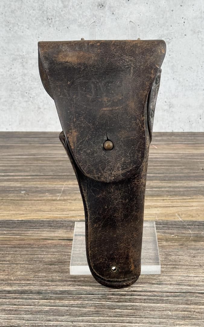 WWI WW1 Colt 1911 .45 Leather Pistol Holster: Decent example