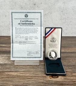 1990 Eisenhower Centennial Proof Silver Dollar