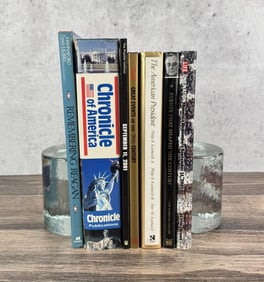 Group of American History Books.