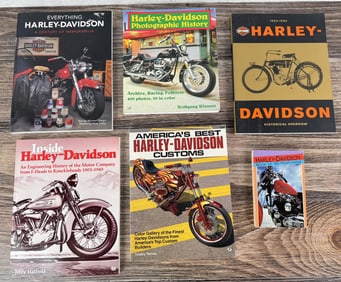 Group Of Harley Davidson Books