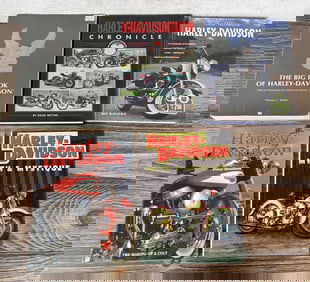 Group Of Harley Davidson Books