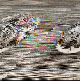 Millefiori Art Glass Paperweight