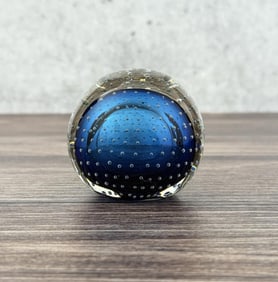 Murano Controlled Bubble Glass Paperweight