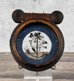 Reverse Painted Glass Panel