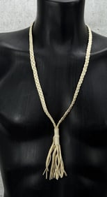 Braided Deerskin Bolo Tie