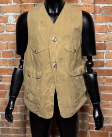 Vintage Filson Half Moon Tin Cloth Hunting Vest