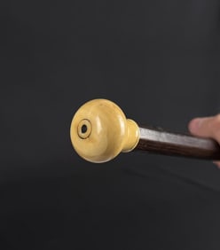 Alaskan Gold Miner Ivory Walking Stick Cane