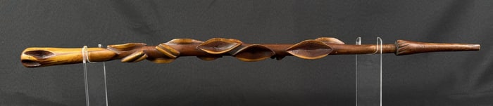 Antique Folk Art Diamond Willow Walking Stick