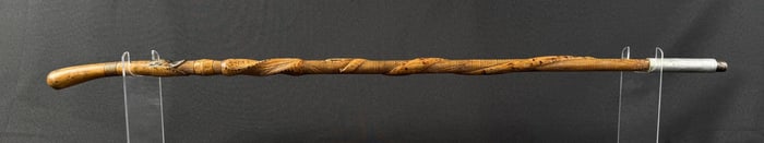 Spanish American War Folk Art Carved Cane