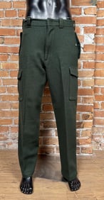 Woolrich Dark Green Wool Men's Pants