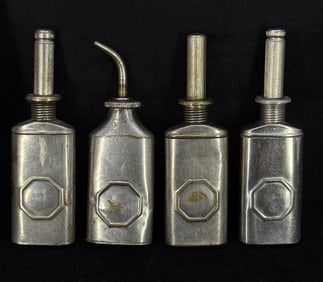 Antique Thumb Press Oil Cans