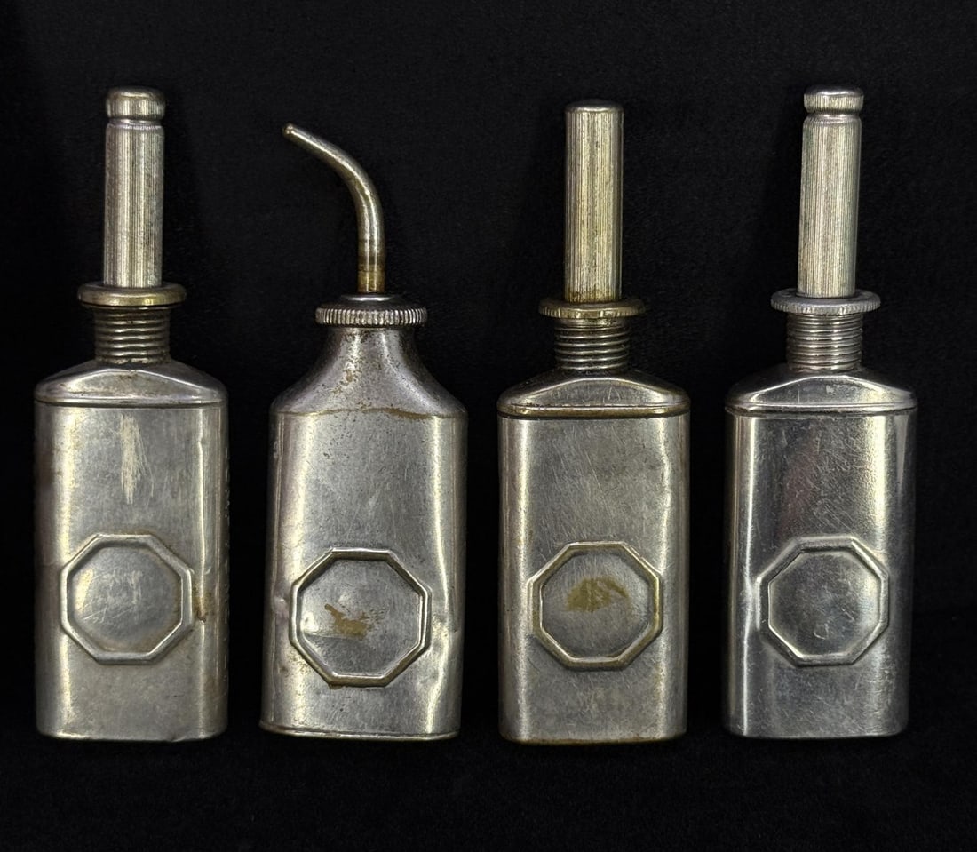 Antique Thumb Press Oil Cans (1 of 8)