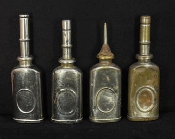Antique Thumb Press Oil Cans
