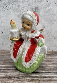 Napco Ceramic Angel Bell Figurine