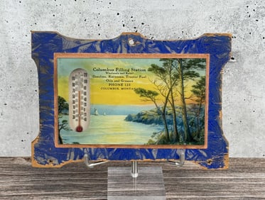 Columbus Montana Filling Station Thermometer
