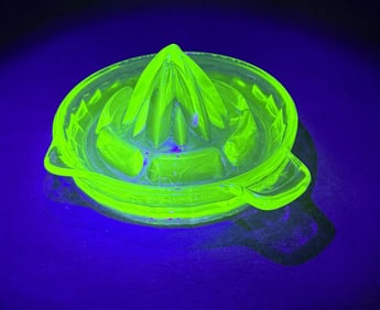 Uranium Glass Depression Juicer Reamer