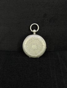 .800 Silver Fusee Pocket Watch Case