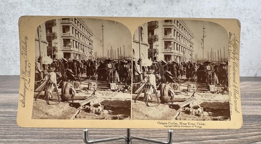 1896 Underwood Chinese Coolies Stereoview