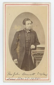 Reverend John Bennett London England CDV Photo