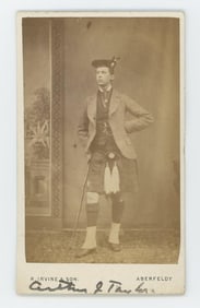 Named Scottish Highlander CDV Photo