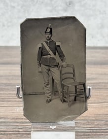 Civil War Militia Soldier Tintype Photo