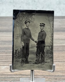 Civil War US Navy Soldiers Tintype Photo