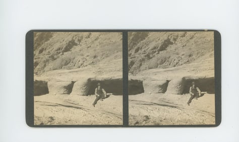 Cement Beds Death Valley California Stereoview