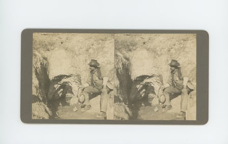 Mining Death Valley California Stereoview