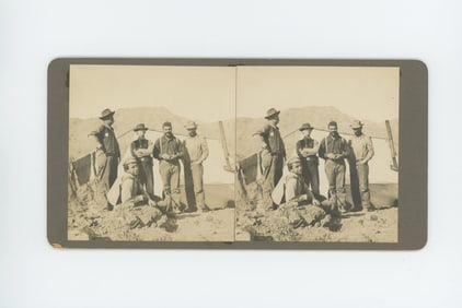 Gold Miners Death Valley California Stereoview