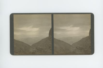 California Gold Mining Landscape Stereoview