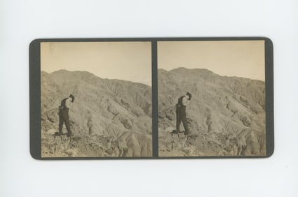 Gold Mining Death Valley California Stereoview