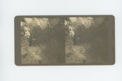 Scotts Cave Death Valley California Stereoview