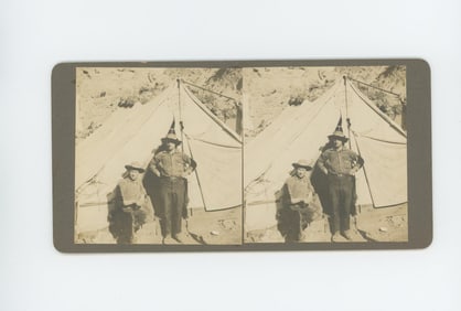 Gold Mining Death Valley California Stereoview