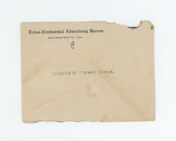 Goldfield Nevada Hotel Photo Negative