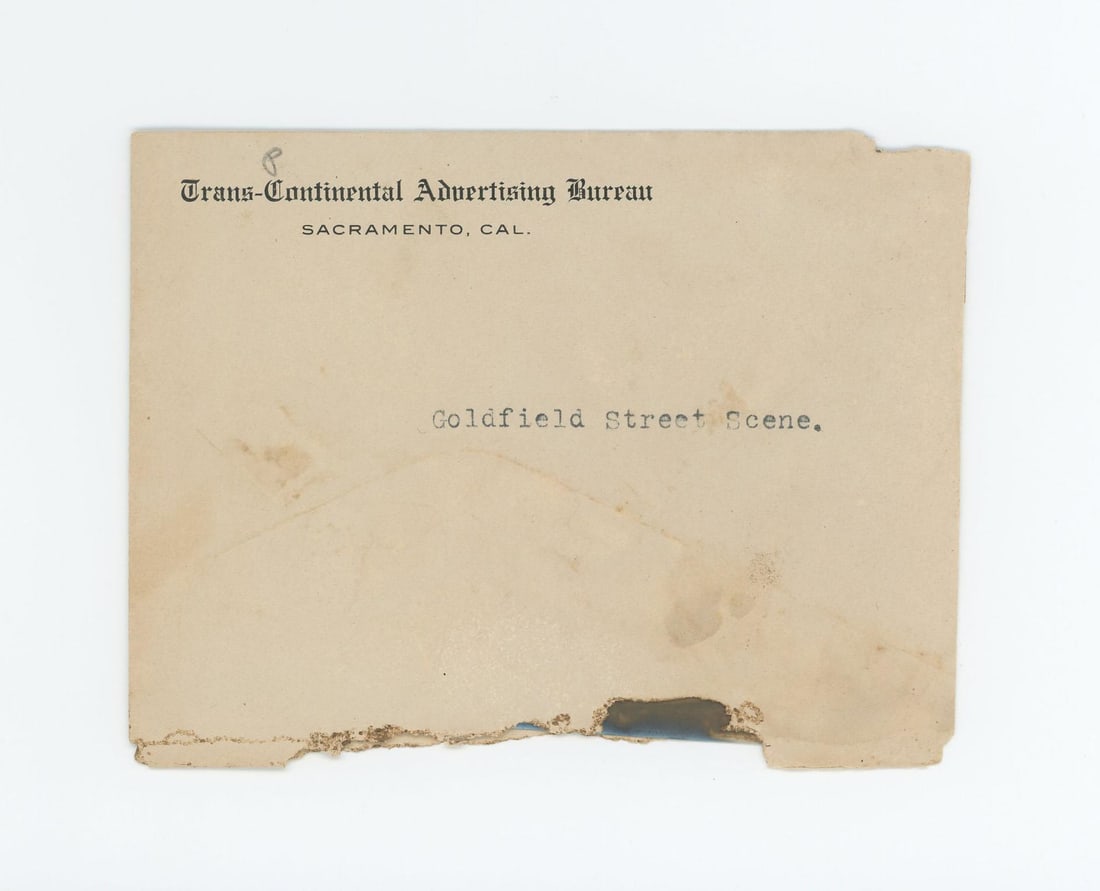 Photo Negative of Goldfield Nevada (1 of 5)