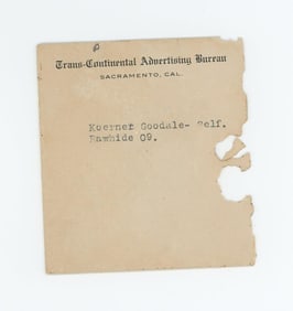 Named Individual Rawhide Nevada Photo Negative