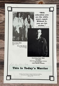 Scott Bear Don't Walk Signed Poster