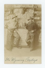 The Wyoming Cowboys RPPC Photo Postcard