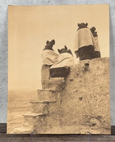 Edward Curtis Watching the Dancers Photogravure
