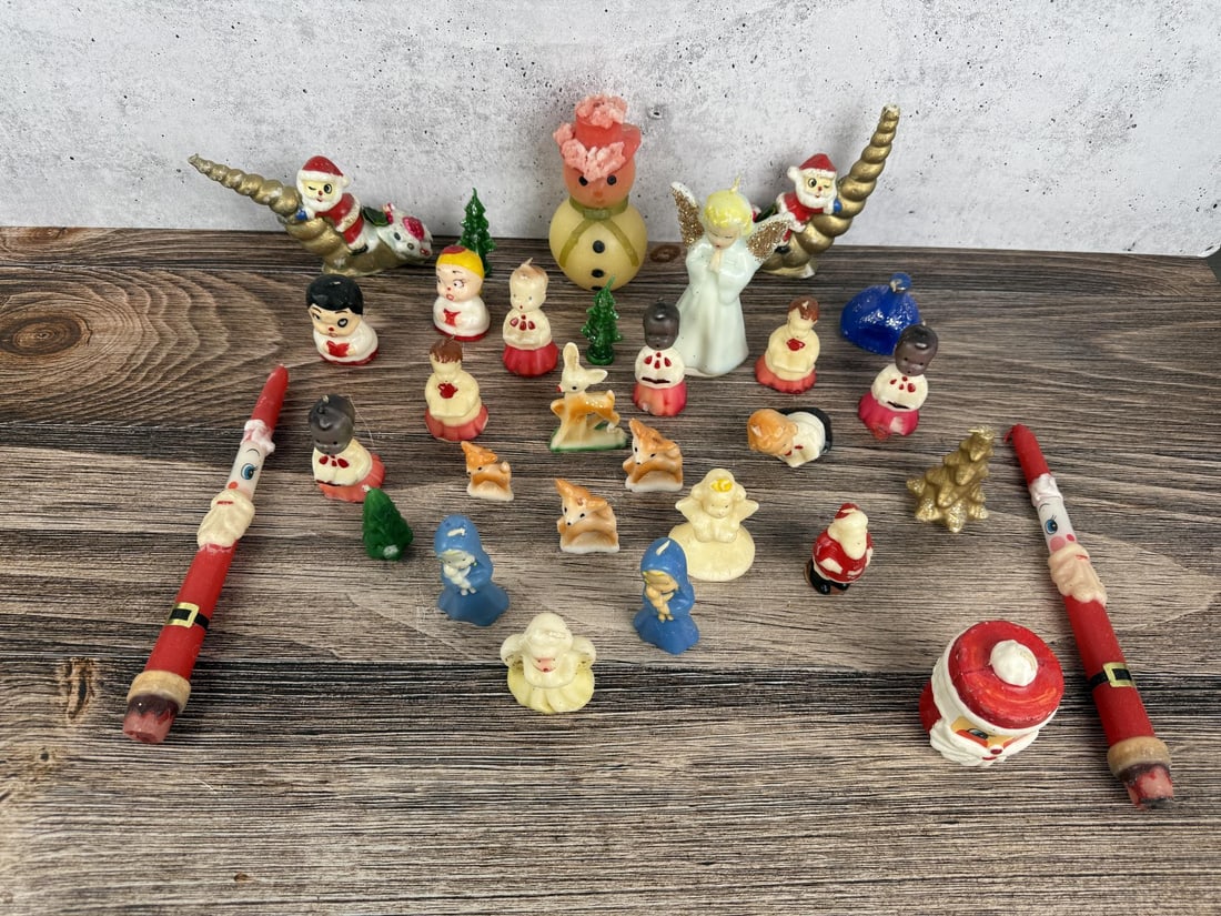 Collection of Gurley Christmas Candles: Nice grouping.