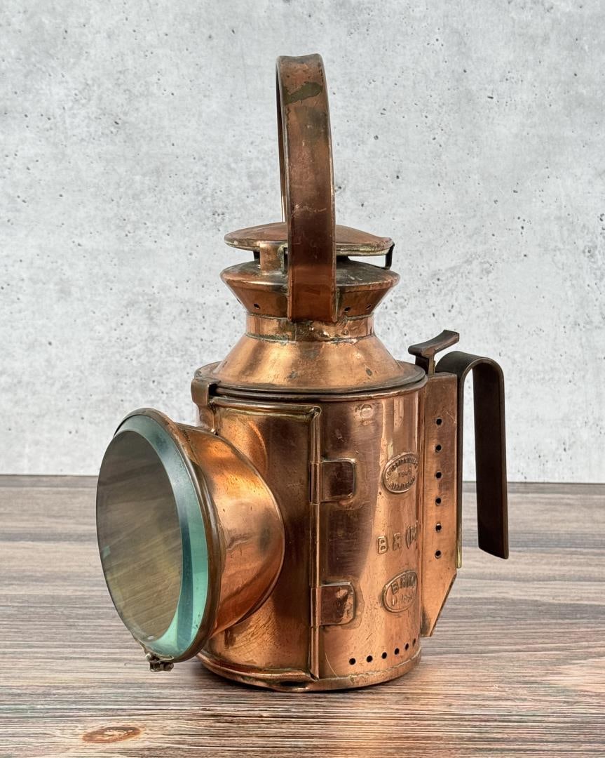 British Copper Signal Guards Railway Lamp Lantern (1 of 9)