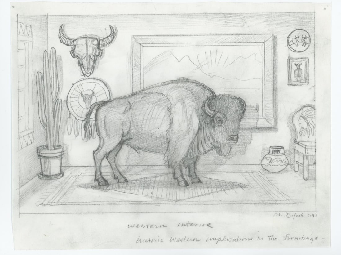 Monte Dolack Western Interior Buffalo Poster Study (1 of 3)