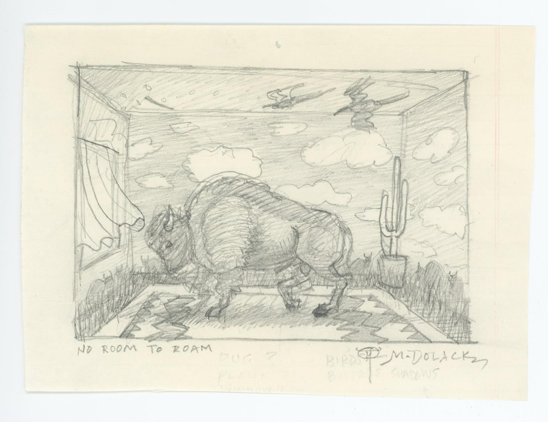 Monte Dolack No Room To Roam Poster Study (1 of 3)