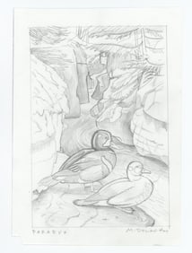 Monte Dolack Original Pencil Drawing